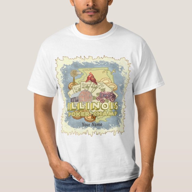 Camiseta Illinois Poker (Anverso)