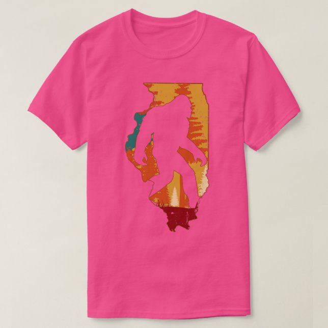 Camiseta Illinois retro vintage (Diseño del anverso)
