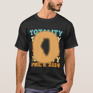 Camiseta Illinois Totality Solar Eclipse Abril 8 2024 Astro