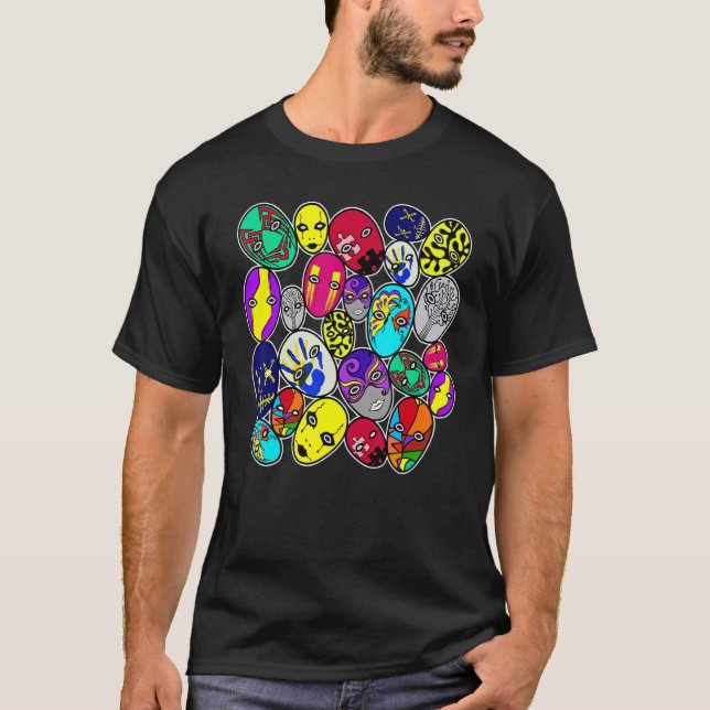 Camiseta Illu de gráficos con estilo de pintura creativa de (Anverso)