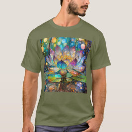 Camiseta Illuminated Blooming Lotus Flower