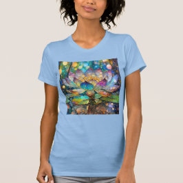 Camiseta Illuminated Blooming Lotus Flower