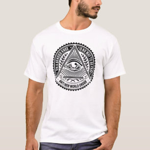 Camiseta Illuminati - en una rodilla doblada no hay manera