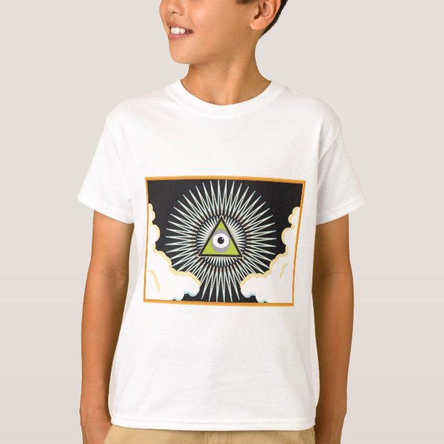 Camiseta Illuminati todo el nuevo orden mundial del ojo que (Anverso)