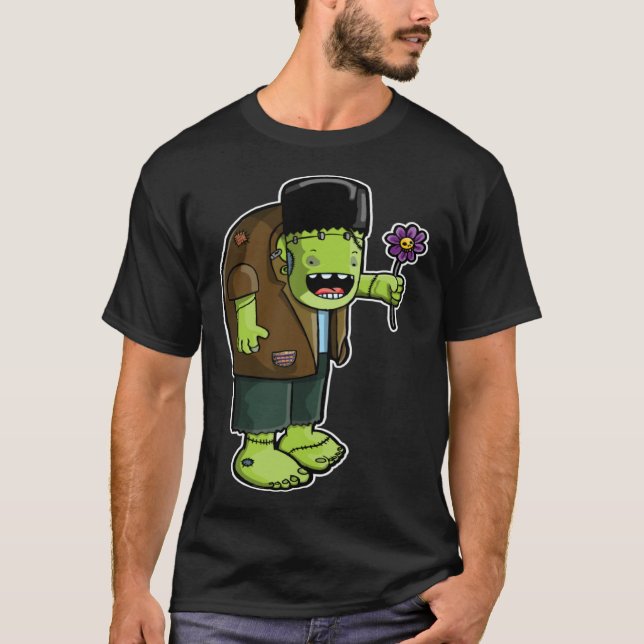 Camiseta Illustrated Frankenstein Original Character Graphi (Anverso)