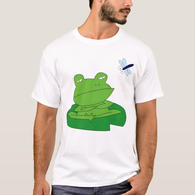 Camiseta Illustration of a thinking frog (Anverso)