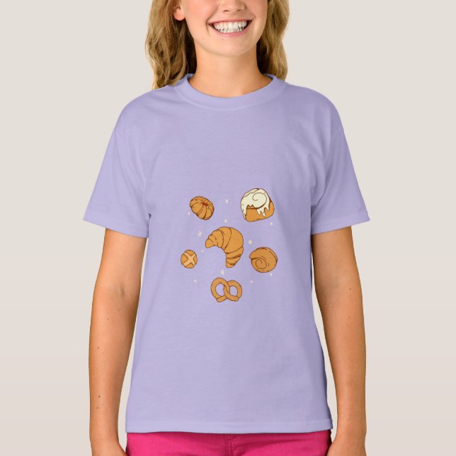 Camiseta Illustration of bread  (Anverso)