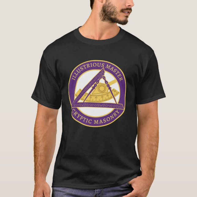 Camiseta Illustrio Master Mason Cryptic Masonry York Rite (Anverso)