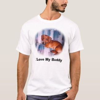 Camiseta ilovebuddy, amo a mi compinche