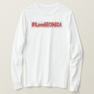 Camiseta "#iLoveGEORGIA " Diseño bonito. Comprar ahora