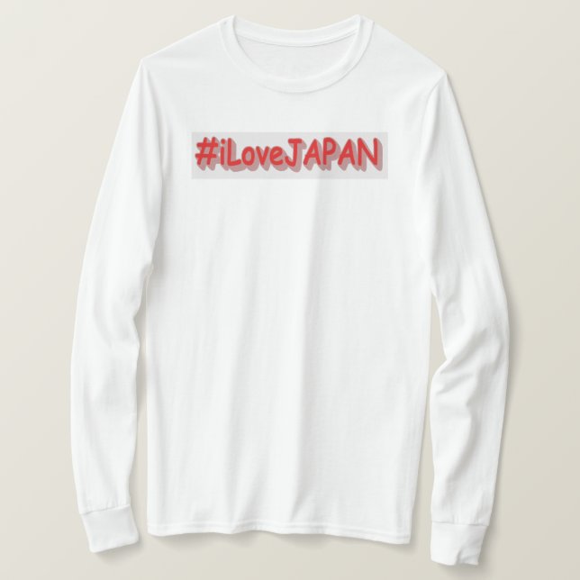 Camiseta "#iLoveJAPAN" Cute Design. Buy Now (Anverso del diseño)