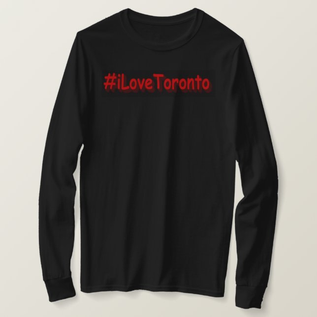 Camiseta "iLoveToronto" Diseño elegante. ¡Hazte con una en  (Anverso del diseño)