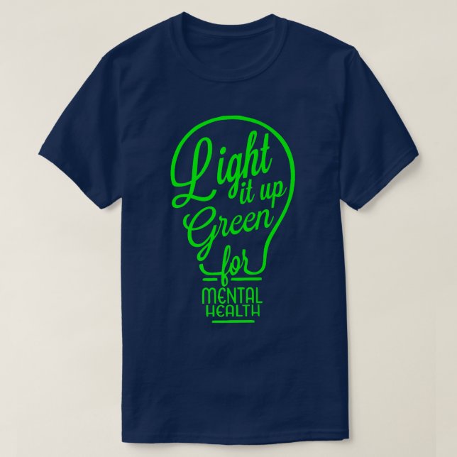 Camiseta Ilumina de Verde Conciencia sobre Salud Mental Arc (Diseño del anverso)