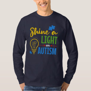 Camiseta Ilumina el Autismo Cumpleaños del Padre Conciencia