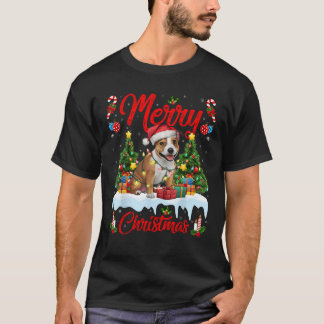 Camiseta Iluminación del árbol de Navidad Staffordshire Bul