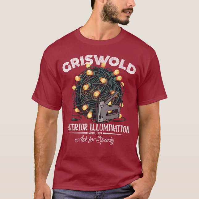 Camiseta Iluminación exterior de Griswold - Navidades (Anverso)