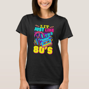 Camiseta Iluminación igual que el disfraz musical de los añ