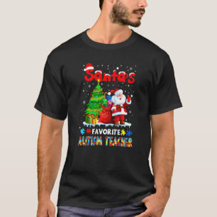 Camiseta Iluminación Navideña Bonita Favorita de Santa Auti