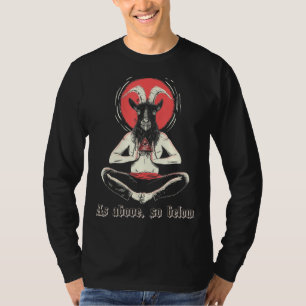 Camiseta Iluminado Baphomet Satanic Occult Sagrado Satánico