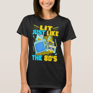 Camiseta Iluminado como los 80   Estética de los 80 Nostalg