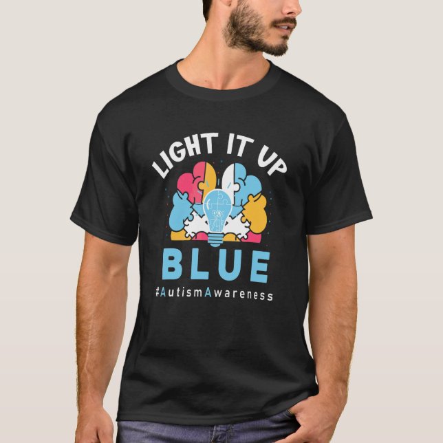 Camiseta Ilumínalo de Azul Autismo (Anverso)