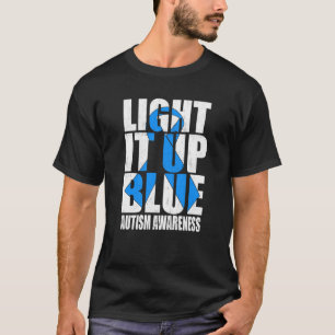 Camiseta Ilumínalo de Azul Autismo Llevo Azul Para Concienc
