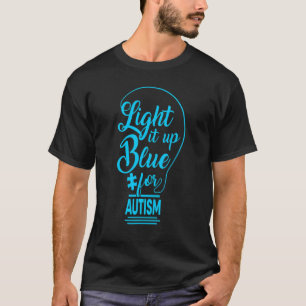 Camiseta Ilumínalo de Azul Conciencia del Autismo Pieza de