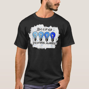 Camiseta Ilumínalo de Azul Presentación de Conciencia del A