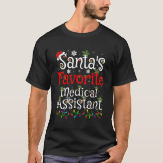 Camiseta Iluminando Al Asistente Médico Favorito De Santa