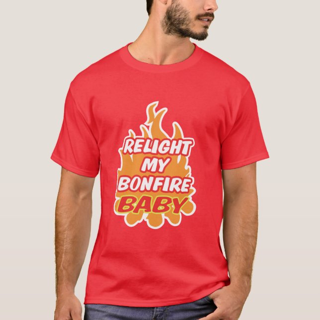 Camiseta ILUMINAR A MI BEBÉ BONFIRE BABY Bonfire Night Guy  (Anverso)