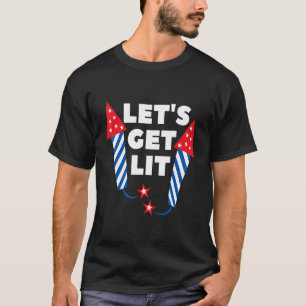 Camiseta Iluminemos fuegos artificiales el 4 de julio bebie