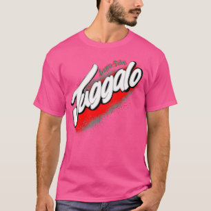 Camiseta Ilusión Carmesí Diseño de Grafiti Negro Rojo