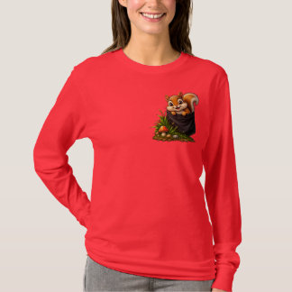 Camiseta Ilusión de Ardilla Adorable en Bolsillo - Un Peque