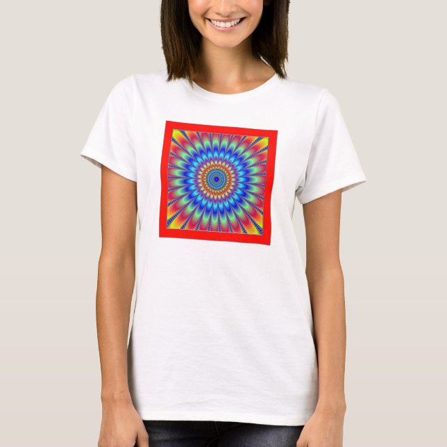 Camiseta Ilusión de colores pulsantes (Anverso)