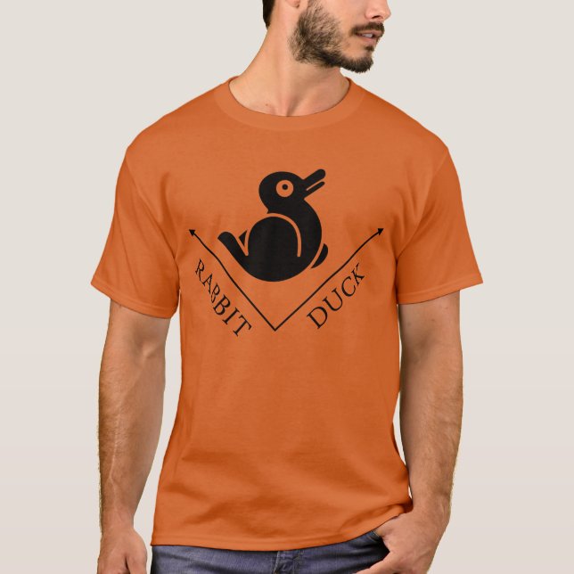 Camiseta Ilusión de conejo de pato (Anverso)