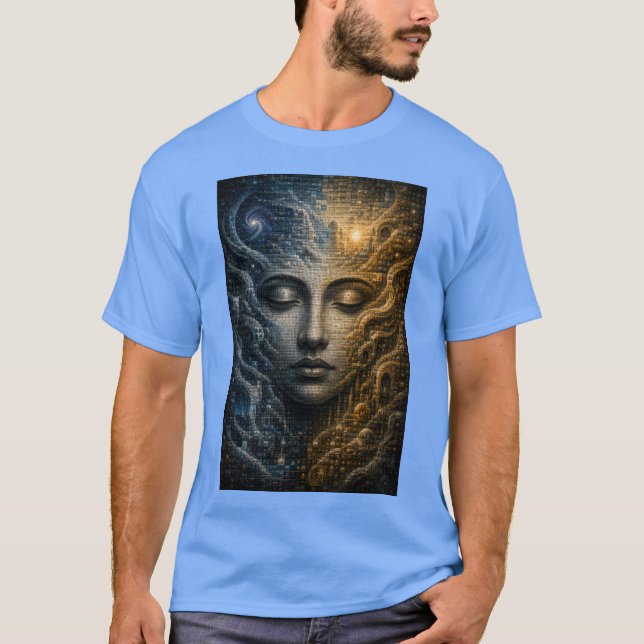 Camiseta Ilusión de mosaico infinito (Anverso)