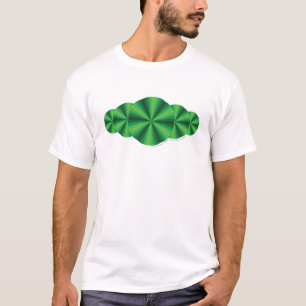 Camiseta Ilusión óptica Camisas ligeras de los hombres verd