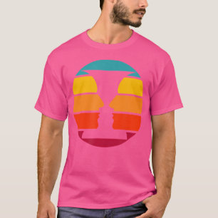 Camiseta Ilusión óptica de caras y jarrón de Rubin
