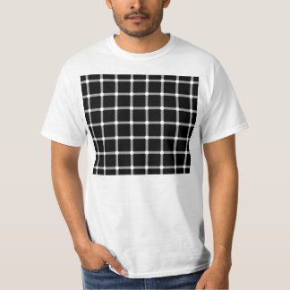 Camiseta Ilusión óptica de centelleo de la rejilla