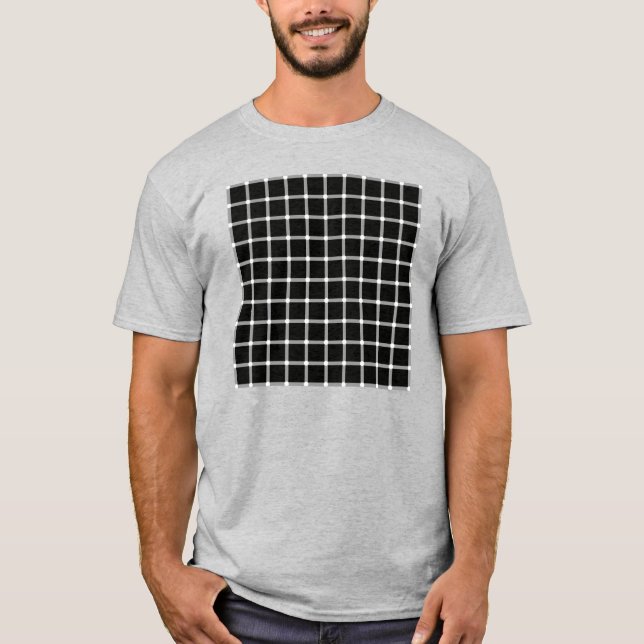 Camiseta Ilusión óptica de Cuadrícula centelleante (Anverso)