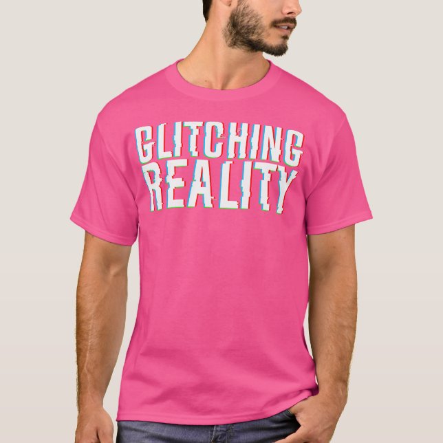 Camiseta Ilusión óptica de efecto 3D Reality Glitching (Anverso)