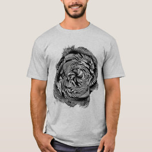 Camiseta Ilusión óptica de flexión mental Geométrica hipnót