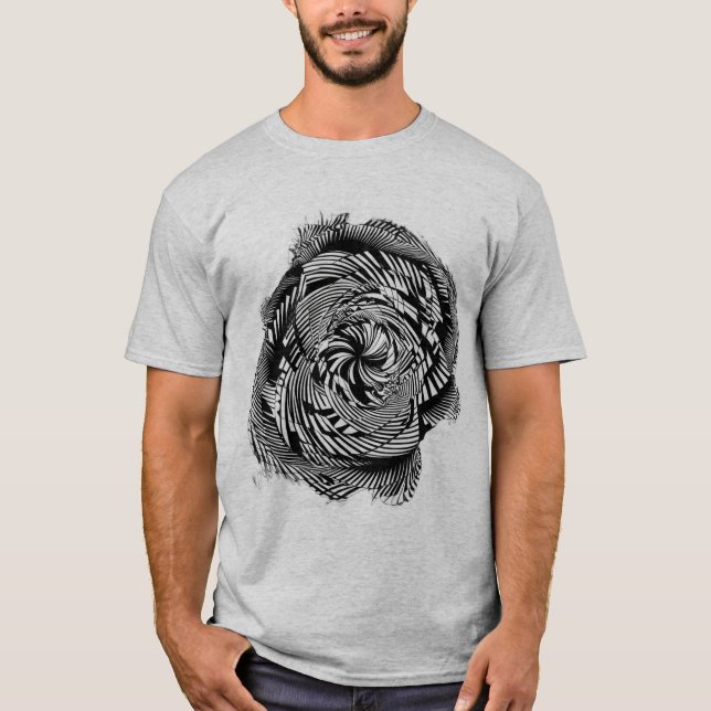Camiseta Ilusión óptica de flexión mental Geométrica hipnót (Anverso)