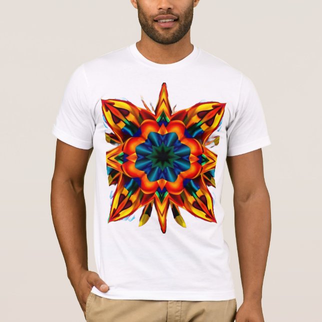 Camiseta Ilusión óptica geométrica hipnótica (Anverso)