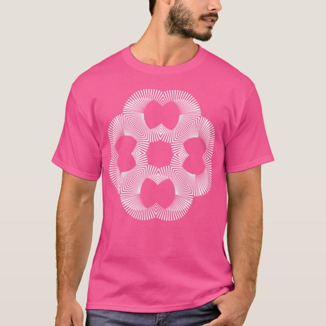 Camiseta Ilusión óptica psicodélica (Anverso)