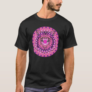 Camiseta Ilusión óptica psicodélica A del tigre animal espi