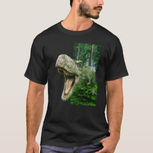 Camiseta Ilusión óptica Rex Dinosaurio Para Hombres Mujeres