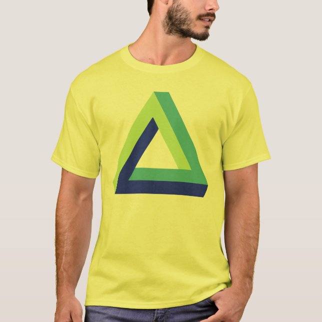 Camiseta Ilusión óptica: triángulo del penrose (Anverso)