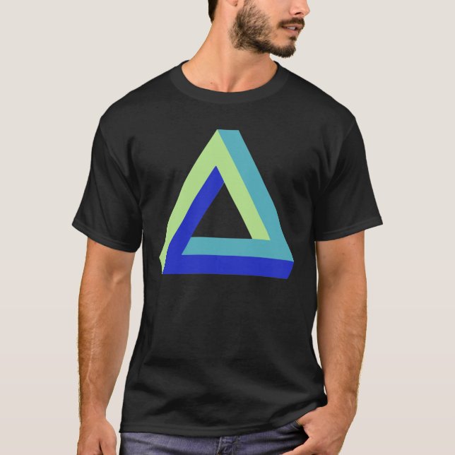 Camiseta Ilusión óptica: triángulo del penrose (Anverso)