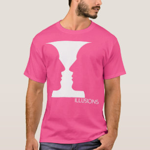 Camiseta Ilusiones ópticas cara o florero truco de ojo aluc